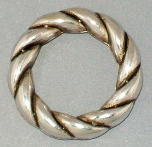 Scarf Ring - Antique Silver