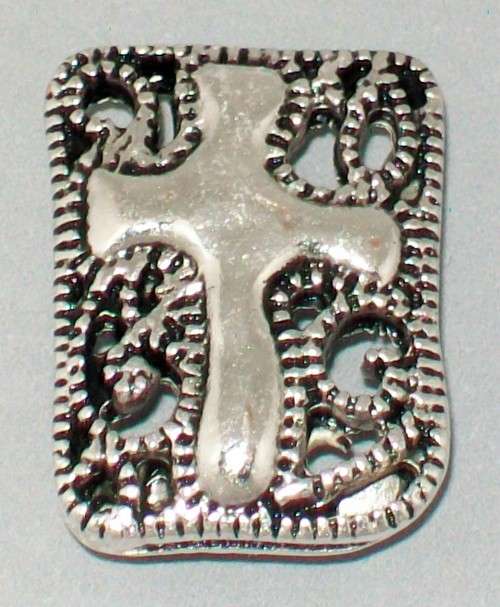 *** CLEARANCE SALE *** 6 pieces - Antique Silver 2-hole Cross Slider