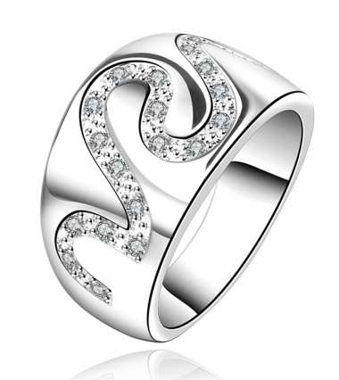 925 Silver Fashion Ring - Size 8