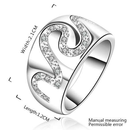 925 Silver Fashion Ring - Size 8