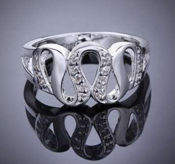 *** Summer Style *** 925 Silver Fashion Ring Size 8