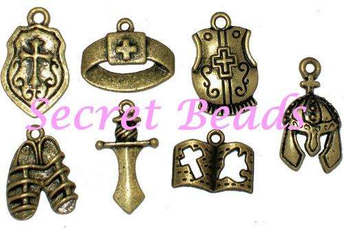 Ant. Bronze Armour of God - Sold per set