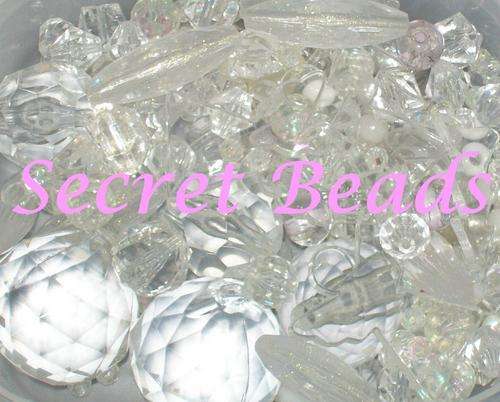***BEST BUY*** Unsorted Acrylic Beads - Clear