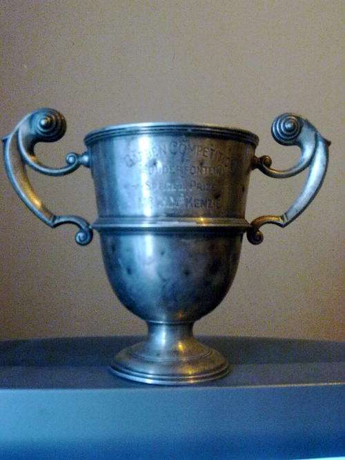 silver trophy