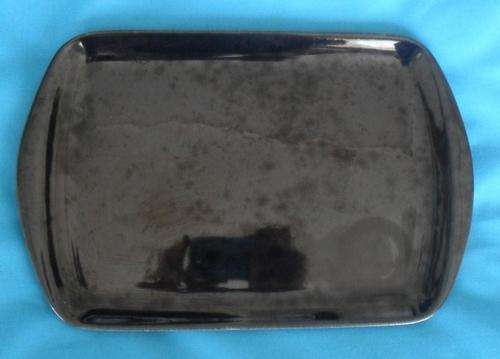 VILLEROY & BOCH RECTANGULAR BLACK PLATE - R1 START, NO RESERVE !