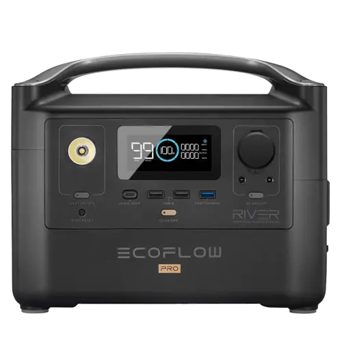 ECOFLOW RIVER PRO PORTABLE POWER STATION, 720WH, 600W