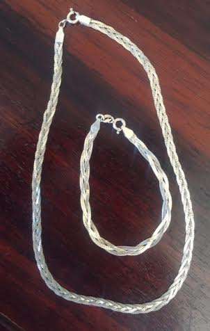 925 silver necklace and bracelet set!