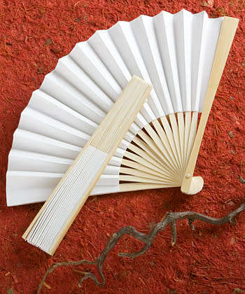 White Paper Hand Fans