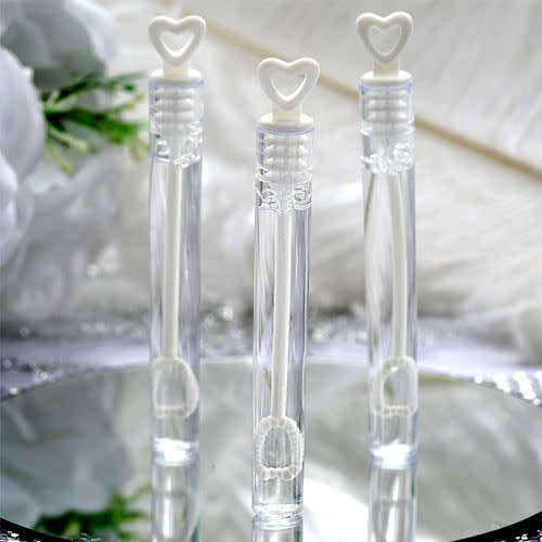 Heart Knot Wedding Tube Bubbles