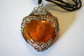 Amber Chinese Scorpion Pendant 2 of 2