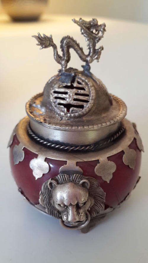 Jade Tibetan Incense Burner (Xianglu)