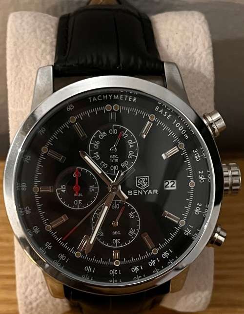 Benyar Chronograph Date Quartz Mens Watch