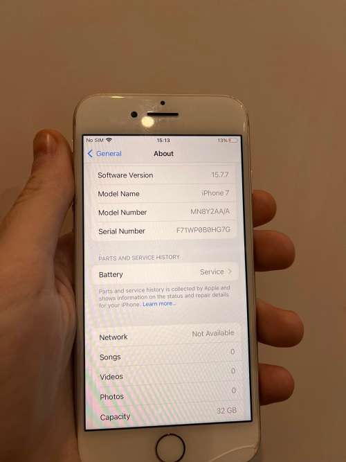 iPhone 7 Silver 32gb