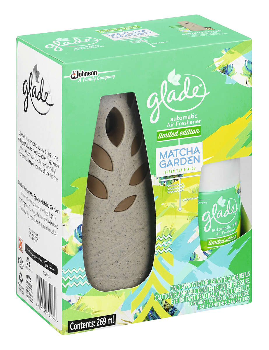 Glade Automatic Spray and Holder Matcha Garden