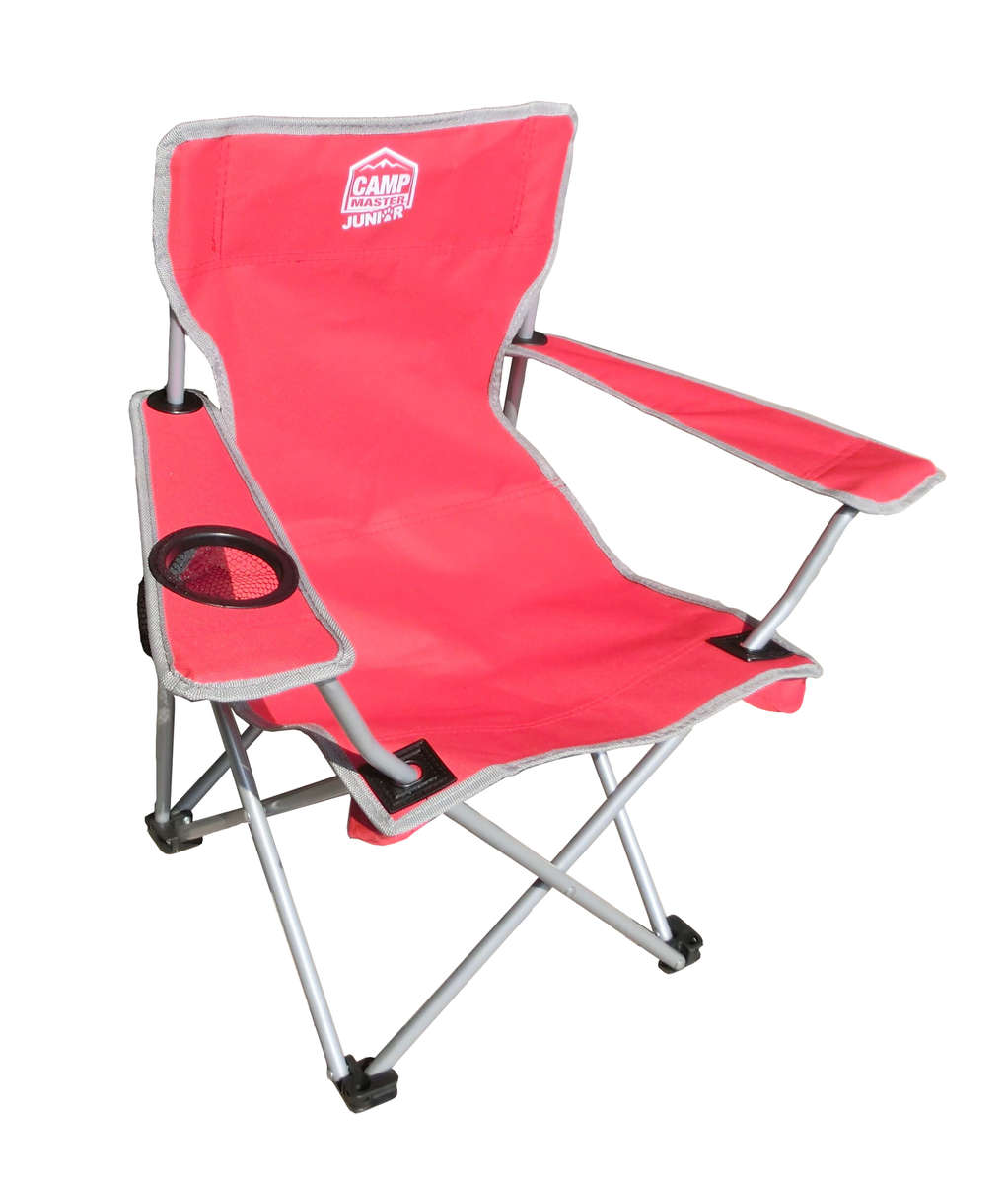 CAMP JUNIOR Kiddies Chair - Red & Silver