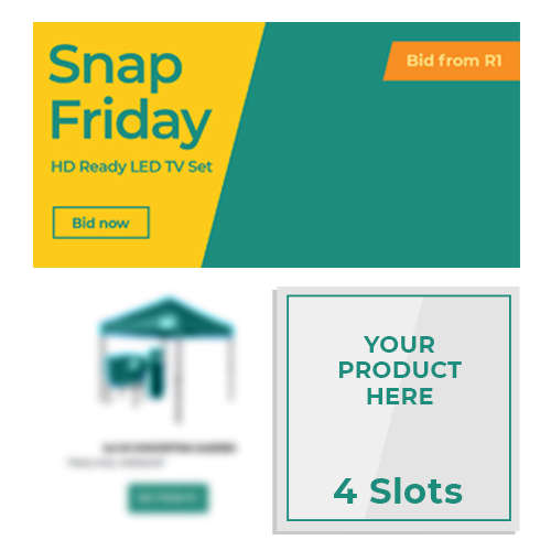 bidorbuy Is Auctioning 4 Advertising Slots In Our Snap Friday Newsletter