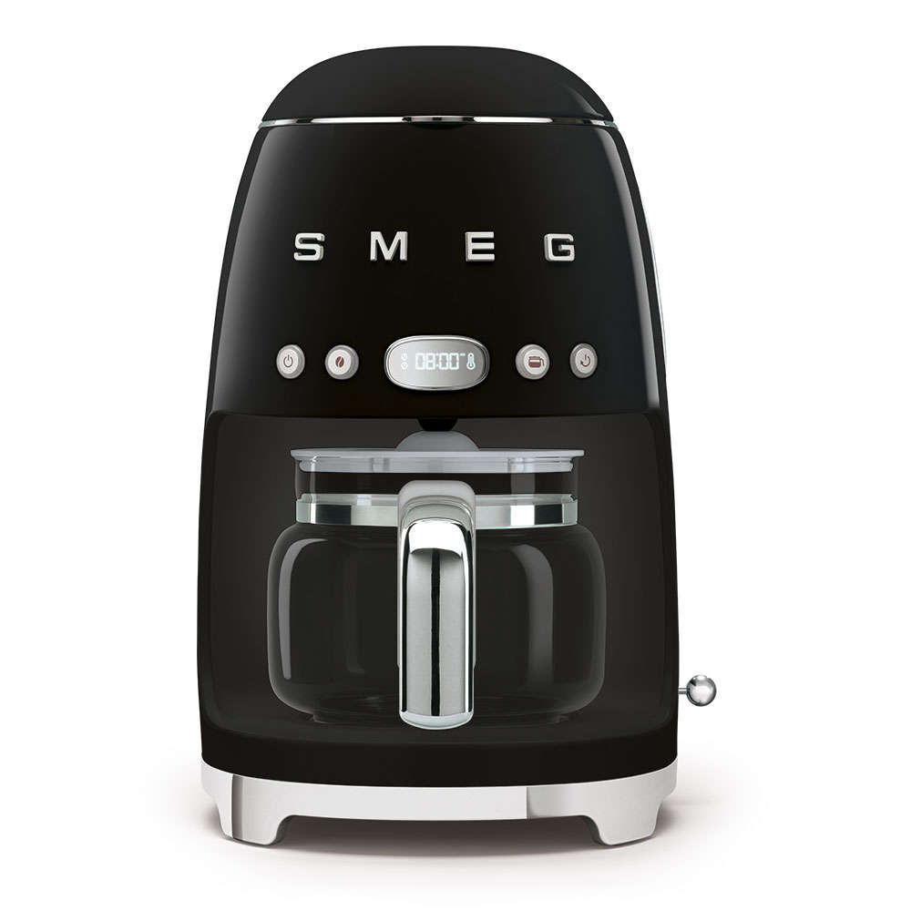 SMEG 50`S Retro Style Drip Coffee Machine - Glossy Black