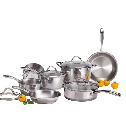 Tramontina Allegra Stainless Steel Cookware Set (11pc)