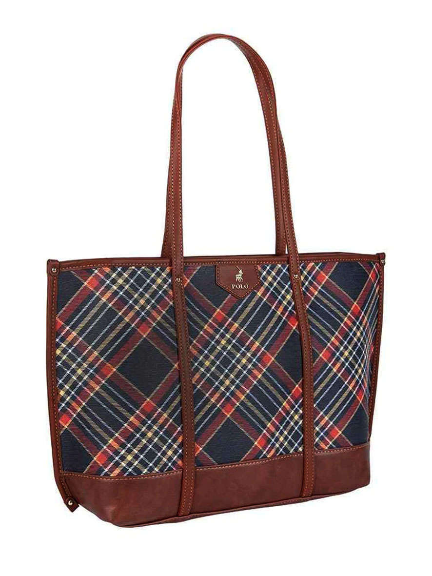 Polo Tartan Tote Bag (Black)