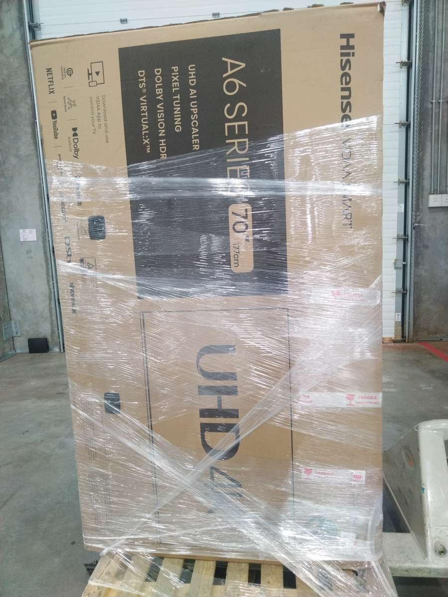 Bulk Lot of Damaged TVs: Samsung, Hisense & More